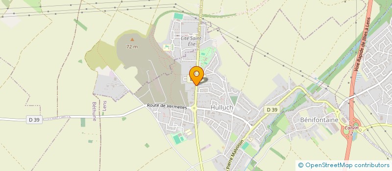 localisation de l'entreprise CLUB DE PETANQUE DE MEURCHIN  VENDIN-LE-VIEIL