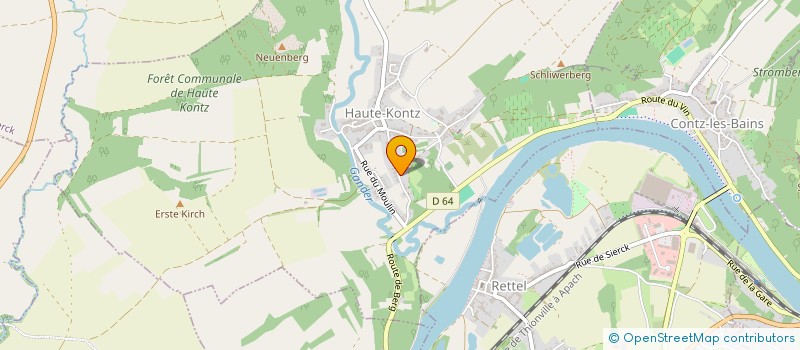 localisation de l'entreprise CLUB DE PETANQUE DES TROIS FRONTIERES  SIERCK-LES-BAINS