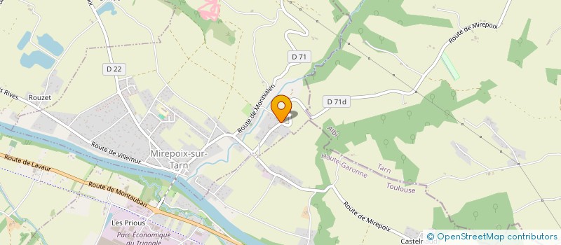 localisation de l'entreprise CLUB DE PETANQUE LES PHENIXS  LAPEYROUSE-FOSSAT