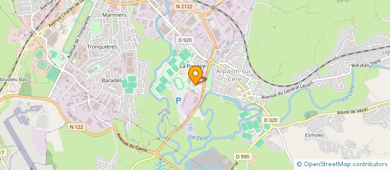 localisation de l'entreprise CLUB DE PLONGEE AURILLACOIS à AURILLAC