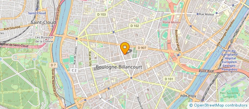 localisation de l'entreprise CLUB DE PLONGEE DE BOULOGNE à BOULOGNE-BILLANCOURT