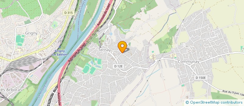 localisation de l'entreprise CLUB DE PLONGEE DE L'OZON  COMMUNAY