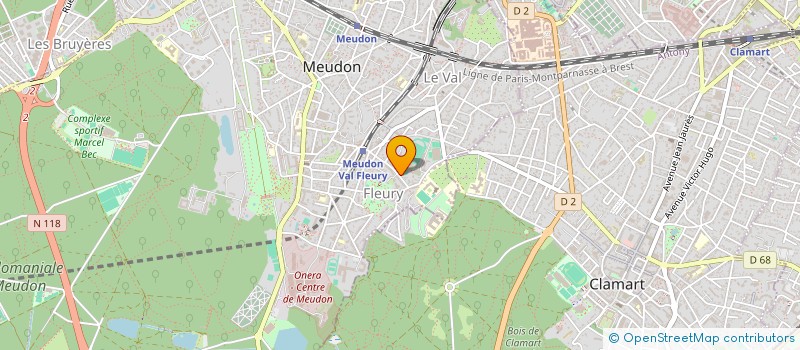 localisation de l'entreprise CLUB DE PLONGEE GALATEE  MEUDON