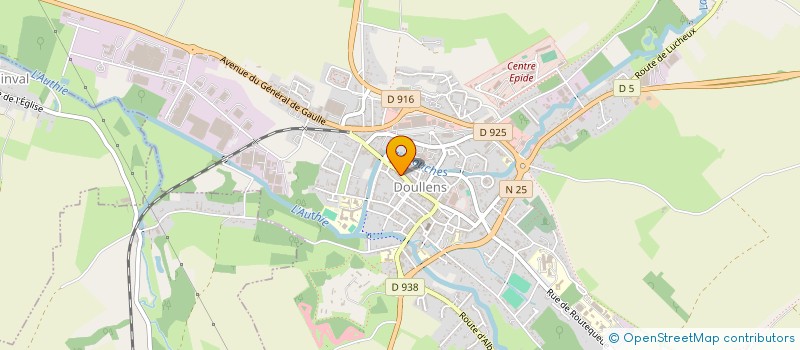 localisation de l'entreprise CLUB DE PLONGEE HYPOCOOL à DOULLENS