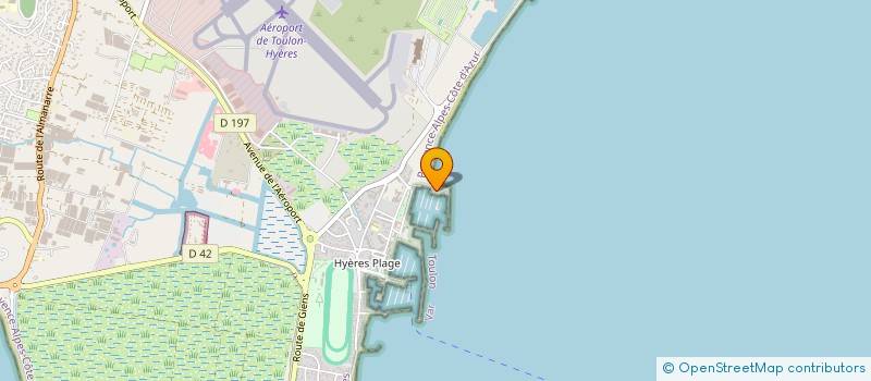 localisation de l'entreprise CLUB DE PLONGEE IERO à HYERES