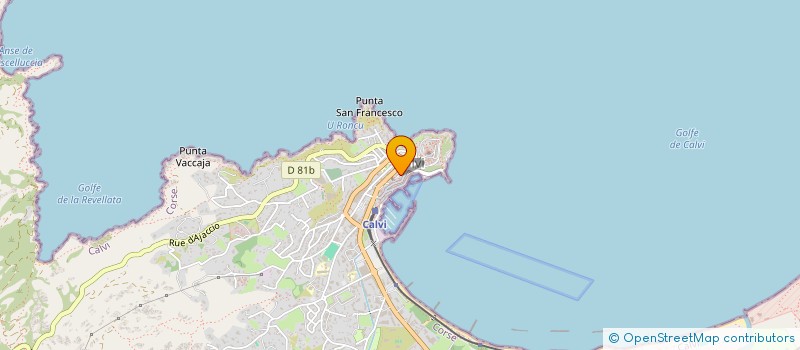localisation de l'entreprise CLUB DE PLONGEE L HIPPOCAMPE à CALVI