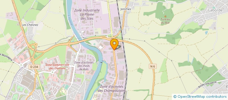 localisation de l'entreprise CLUB DE PLONGEE PAUL-BERT à AUXERRE