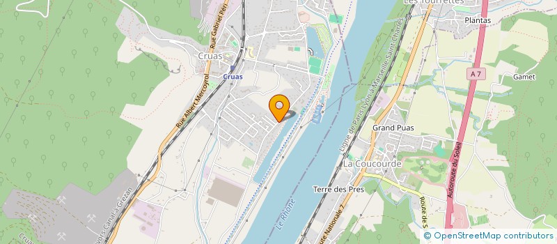 localisation de l'entreprise CLUB DE POESIE DE CRUAS  CRUAS