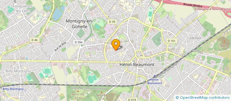 localisation de l'entreprise CLUB DE RADIOCOMMANDE ET MODELISME HENIN BEAUMONT  HENIN-BEAUMONT