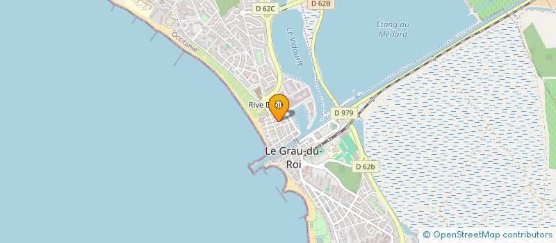 localisation de l'entreprise CLUB DE RANDONNEE PEDESTRE DU GRAU-DU-ROI  LE GRAU-DU-ROI