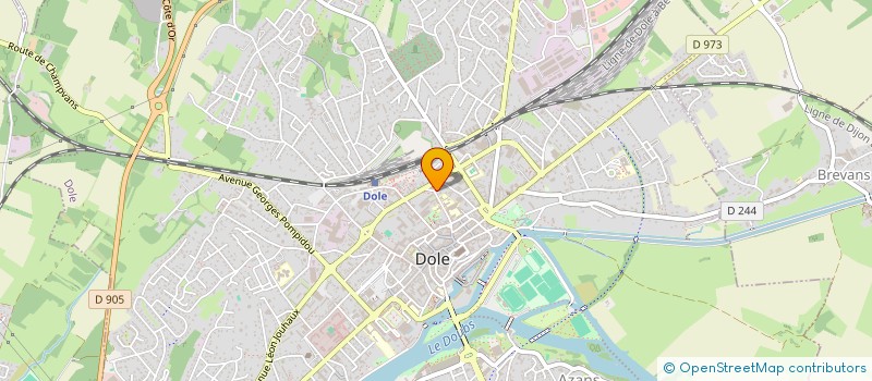 localisation de l'entreprise CLUB DE RANDONNEES VTT DU JURA DOLOIS à DOLE