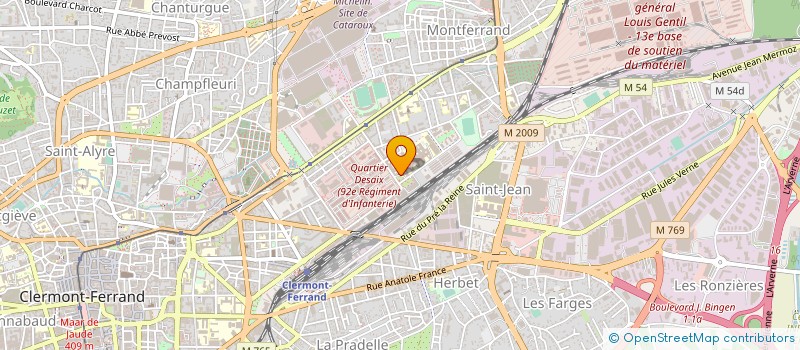 localisation de l'entreprise CLUB DE REANIMATION ET D'ANESTHESIE CLERMONTOIS (CRAC)  CLERMONT-FERRAND