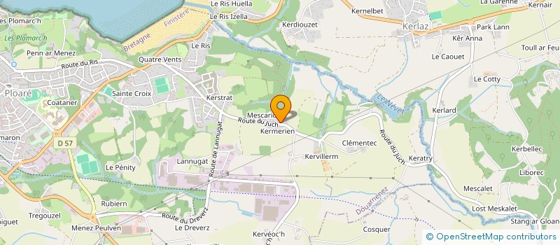 localisation de l'entreprise CLUB DE RECHERCHES ET ETUDES SOCIALISTES  DOUARNENEZ