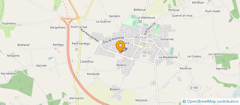 localisation de l'entreprise CLUB DE REMISE EN FORME  RADENAC