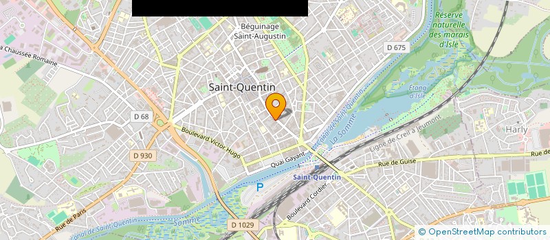 localisation de l'entreprise CLUB DE RENCONTRES DES COEURS SOLITAIRES à SAINT-QUENTIN