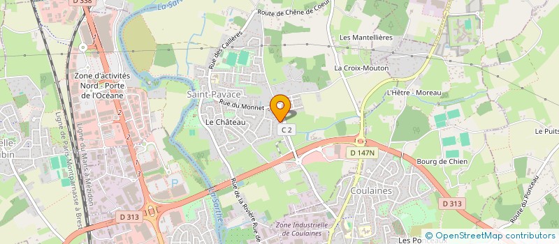 localisation de l'entreprise CLUB DE RETRAITES à COULAINES