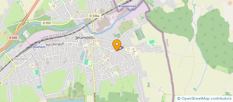 localisation de l'entreprise CLUB DE ROBOTIQUE JEUMONT  JEUMONT
