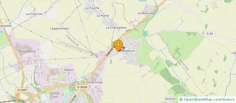 localisation de l'entreprise CLUB DE RUGBY CHANTONNAISIEN  CHANTONNAY