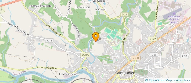 localisation de l'entreprise CLUB DE SCRABBLE DE SAINT-JUNIEN à SAINT-JUNIEN
