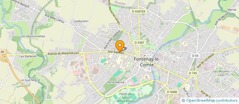 localisation de l'entreprise CLUB DE SCRABBLE DU PAYS DE FONTENAY à FONTENAY-LE-COMTE