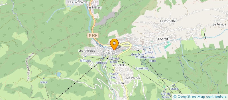 localisation de l'entreprise CLUB DE SECURITE ET DE SAUVETAGE AQUATIQUE DES ARAVIS ET DU VAL D'ARLY à LA CLUSAZ