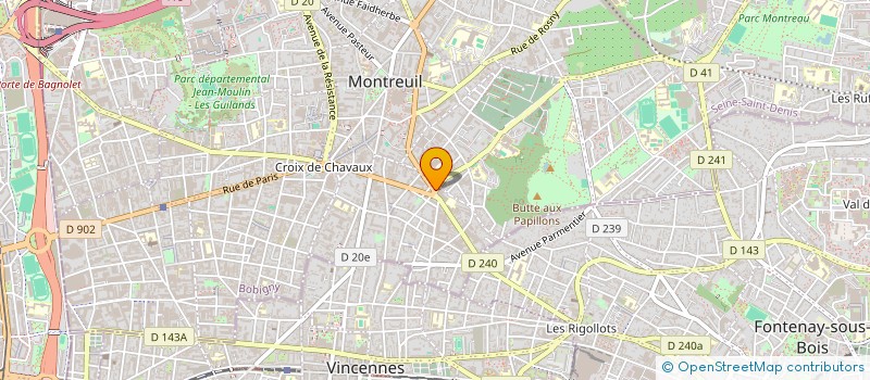 localisation de l'entreprise CLUB DE SMURF à MONTREUIL