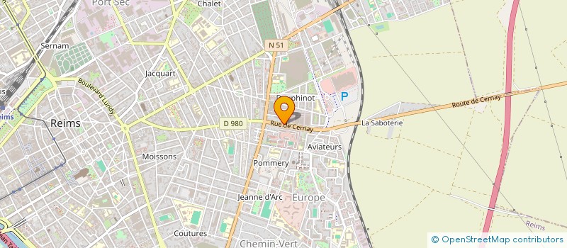 localisation de l'entreprise CLUB DE SPELEOLOGIE ADRENALINE  REIMS