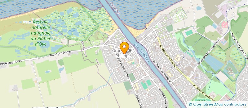 localisation de l'entreprise CLUB DE SUPPORTERS DU FOOTBALL  GRAND-FORT-PHILIPPE