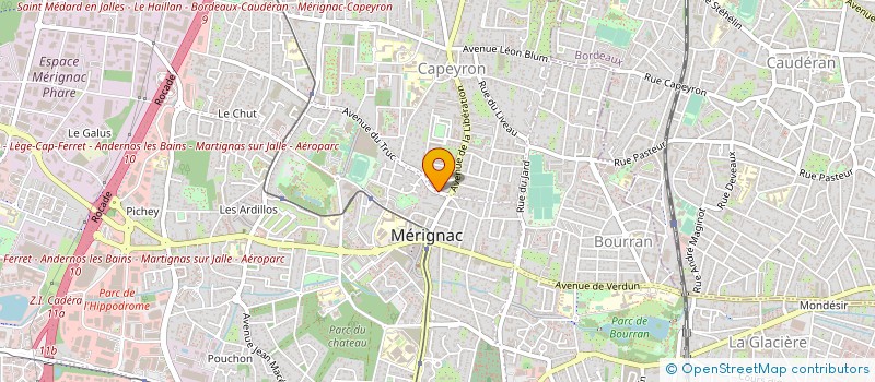 localisation de l'entreprise CLUB DE SURF DE MERIGNAC à MERIGNAC