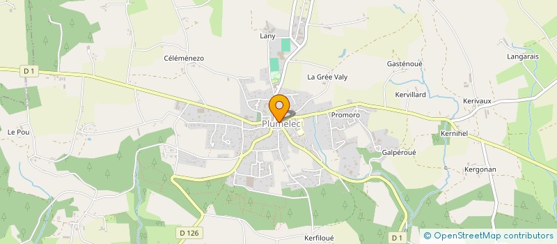 localisation de l'entreprise CLUB DE TAROT MELECIEN à PLUMELEC