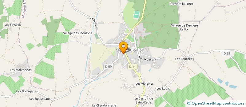 localisation de l'entreprise CLUB DE TENNIS DE MENETOU SALON  MENETOU-SALON