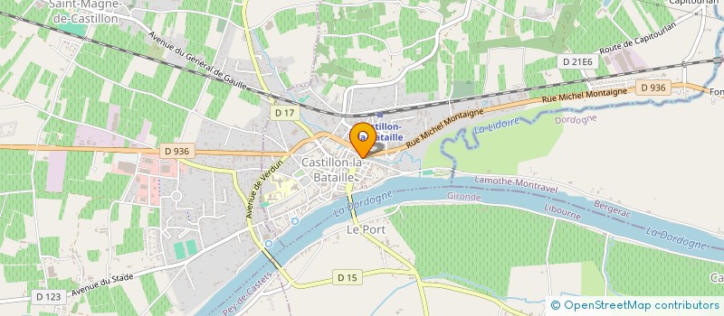 localisation de l'entreprise CLUB DE TENNIS DE PUJOLS SUR DORDOGNE  PUJOLS