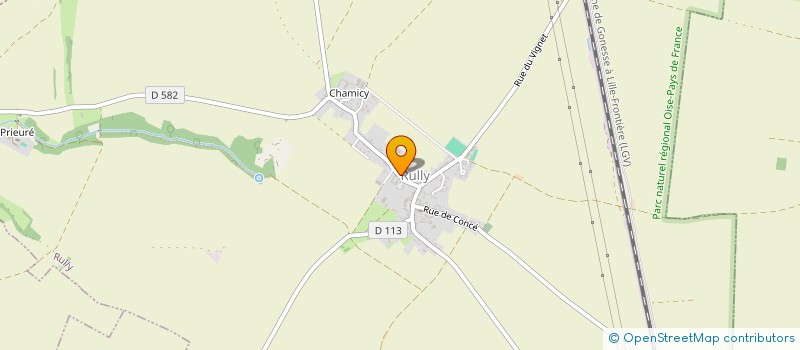 localisation de l'entreprise CLUB DE TENNIS DE RULLY  RULLY