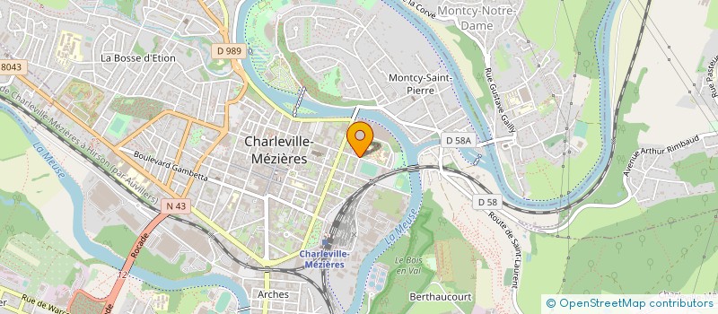 localisation de l'entreprise CLUB DE TENNIS DE TABLE DE CH-MEZIERES  CHARLEVILLE-MEZIERES