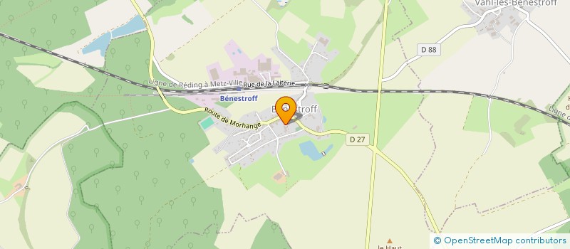 localisation de l'entreprise CLUB DE TENNIS DE TABLE DE VITTERSBOURG  VITTERSBOURG