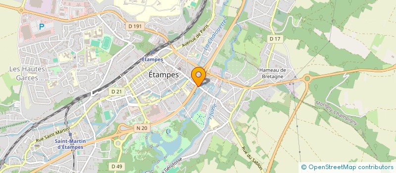 localisation de l'entreprise CLUB DE TENNIS DE TABLE ETAMPES à ETAMPES