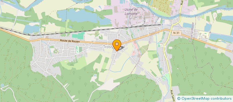 localisation de l'entreprise CLUB DE TENNIS DE TROSLY-BREUIL  TROSLY-BREUIL