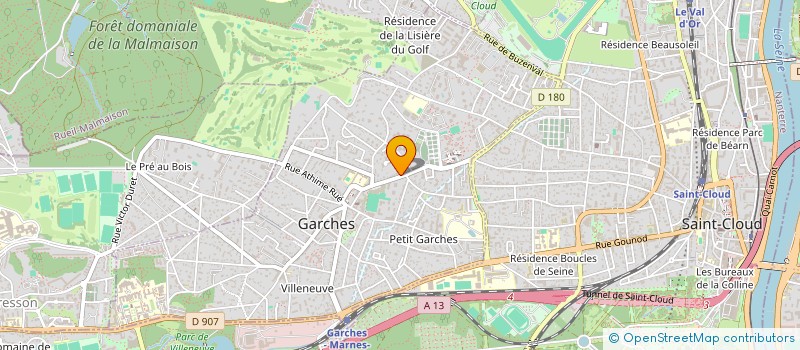 localisation de l'entreprise CLUB DE TIR A L'ARC DE GARCHES à GARCHES