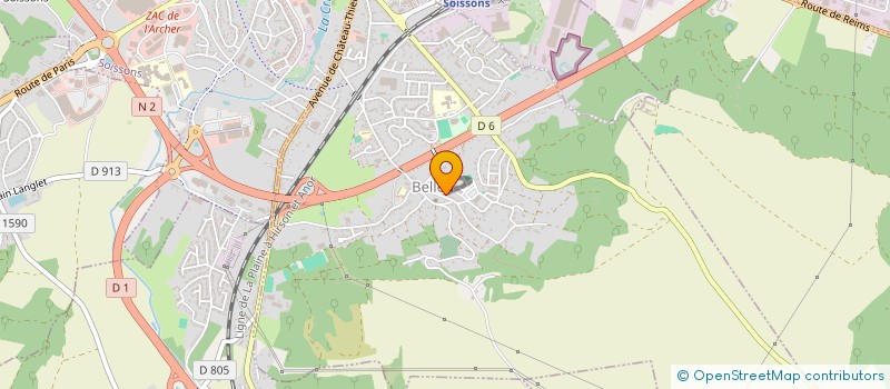 localisation de l'entreprise CLUB DE TIR BELLEU  BELLEU