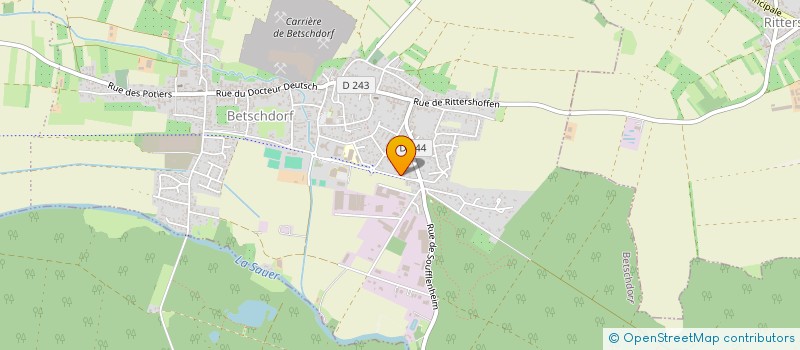 localisation de l'entreprise CLUB DE TIR DE BETSCHDORF  BETSCHDORF