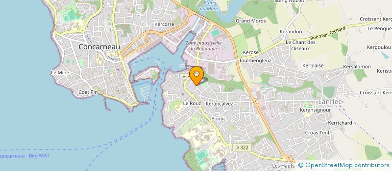 localisation de l'entreprise CLUB DE TIR DE CONCARNEAU à CONCARNEAU