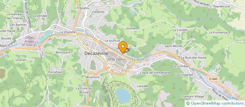 localisation de l'entreprise CLUB DE TIR DU BASSIN HOUILLER C T B H  DECAZEVILLE