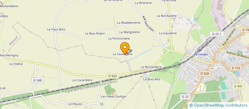 localisation de l'entreprise CLUB DE TIR LA LOUPE à MEAUCE
