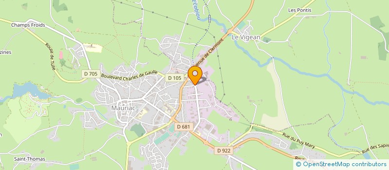 localisation de l'entreprise CLUB DE TIR MAURIACOIS à LE VIGEAN