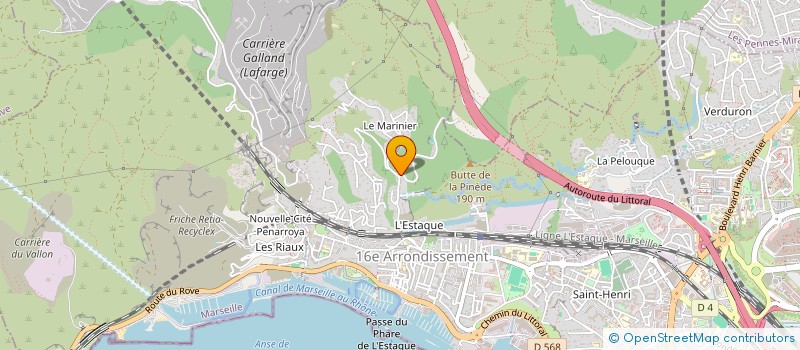 localisation de l'entreprise CLUB DE TIR MERIDIONAL à MARSEILLE