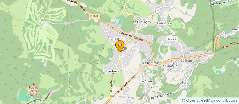 localisation de l'entreprise CLUB DE TIR ORCINOIS (CTO)  ORCINES