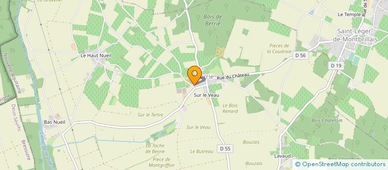 localisation de l'entreprise CLUB DE TROISIEME AGE DE L'AMITIE à BERRIE