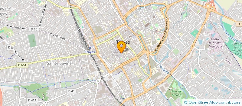 localisation de l'entreprise CLUB DE TROYES  TROYES