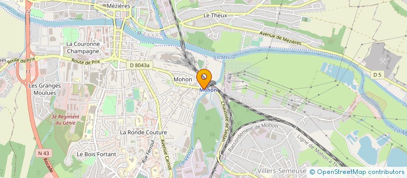 localisation de l'entreprise CLUB DE VOILE DES VIEILLES FORGES  CHARLEVILLE-MEZIERES