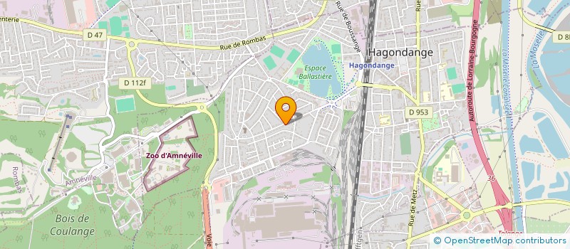 localisation de l'entreprise CLUB DE YOGA  HAGONDANGE